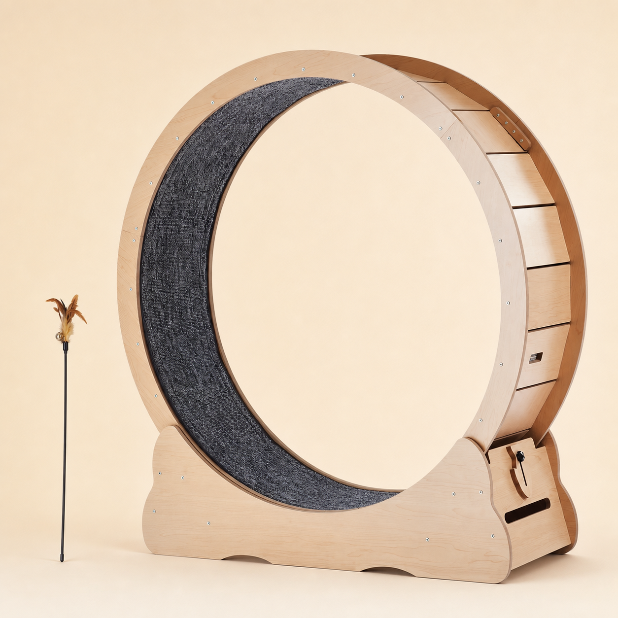 Roue d’exercice en bois 91 cm pour chat — 91 cm