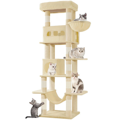 Arbre à chat 170 cm en coloris beige