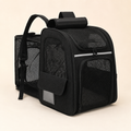 Sac à dos de transport renforcé pour chat – 2 coloris — Noir