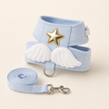 Harnais ailes d’ange avec laisse pour chat – 2 coloris — Bleu