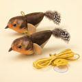 Oiseaux suspendus interactifs pour chat – 3 coloris — Brun