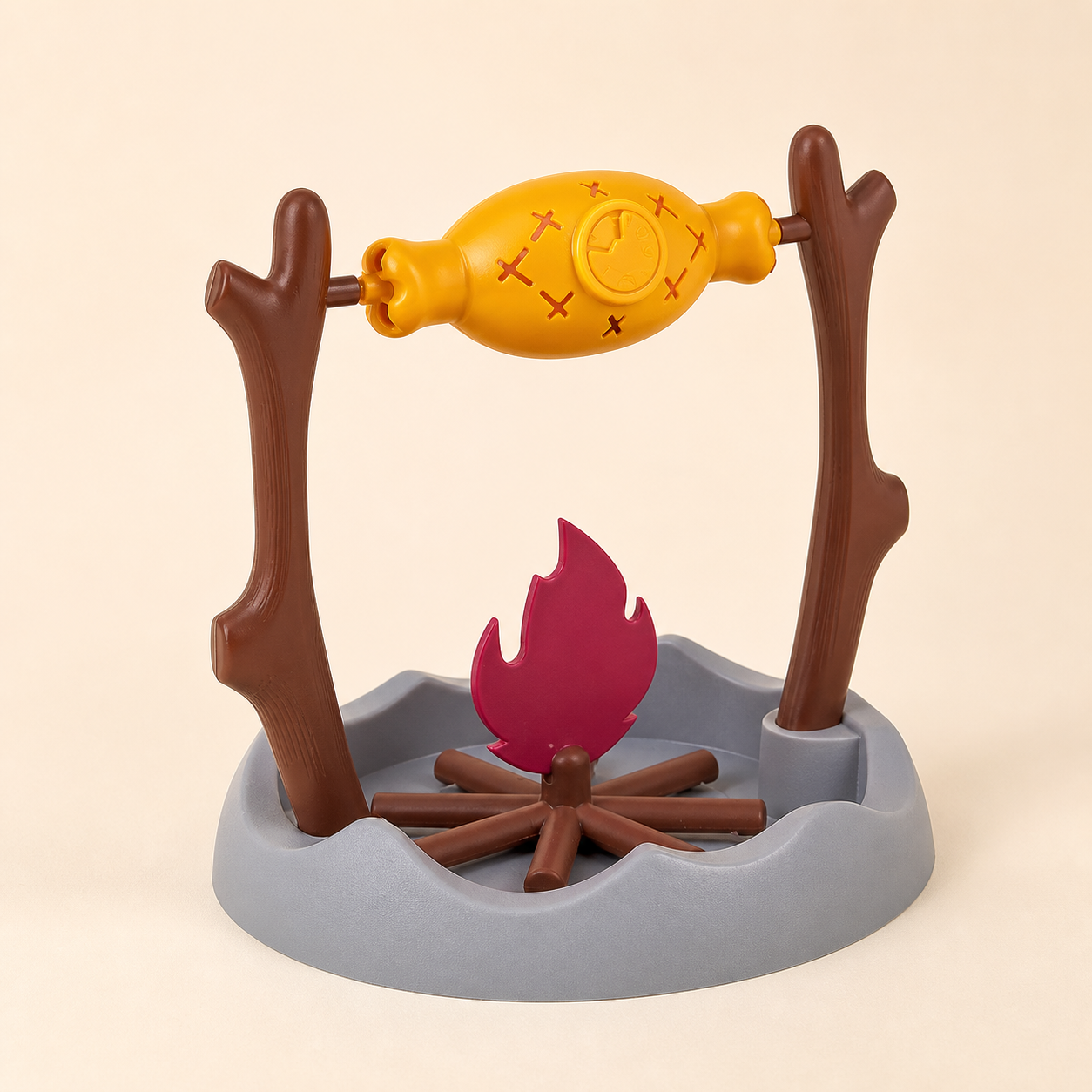 Jouet distributeur de friandises feu de camp pour chat — Feu de camp