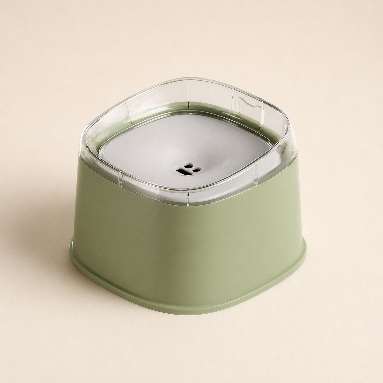 Bol d’eau anti-éclaboussures 2 L pour chat – 3 coloris — Vert