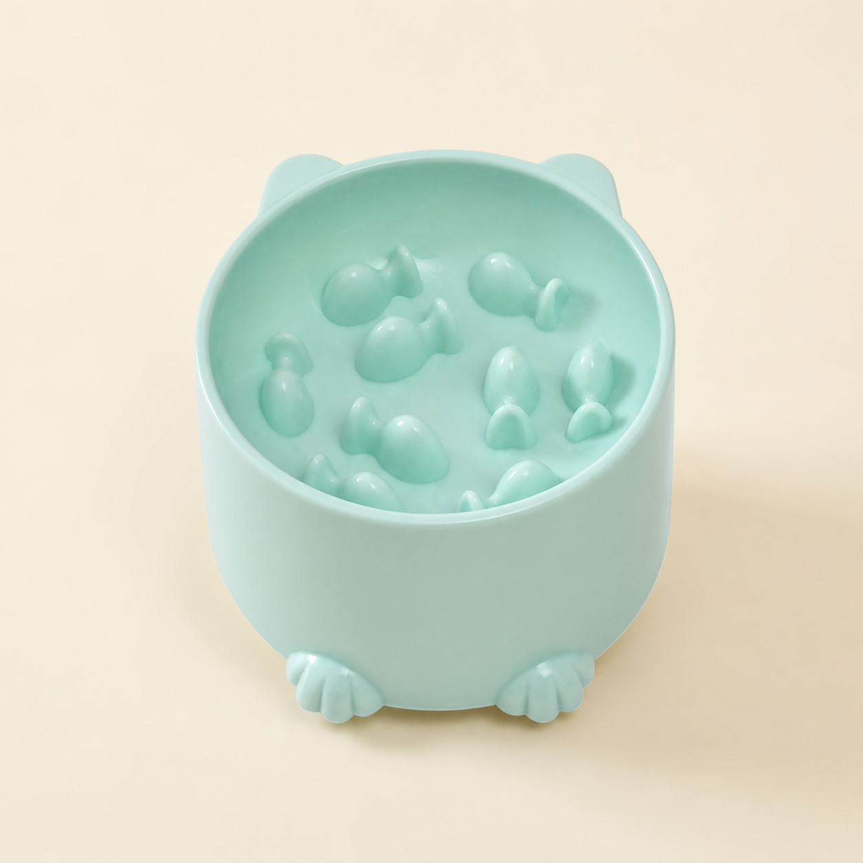 Petite gamelle patte pour chat – 3 coloris — Vert