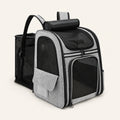 Sac à dos de transport XL gris pour chat