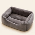 Panier rectangulaire gris pour chat