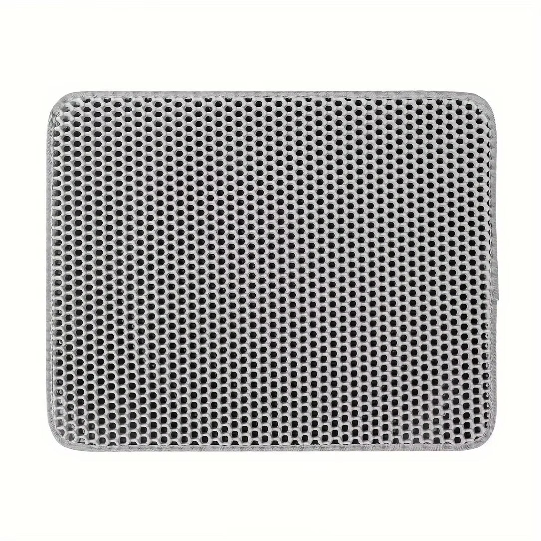 Tapis de litière double couche gris