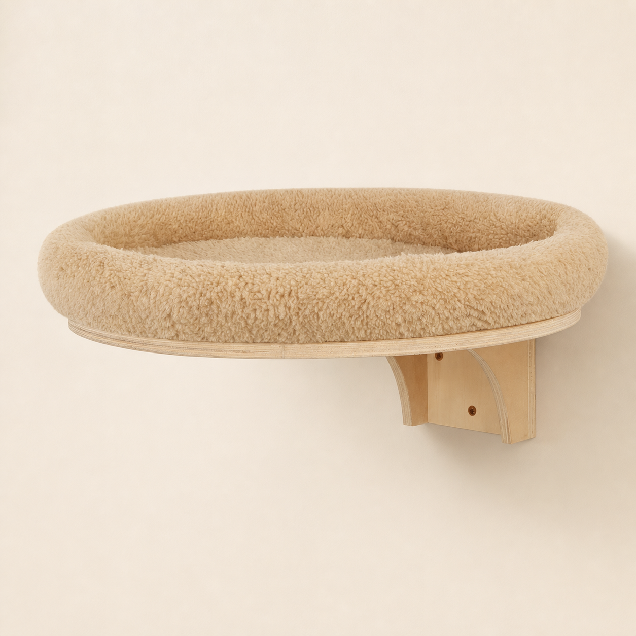 Nid mural en bois pour chat