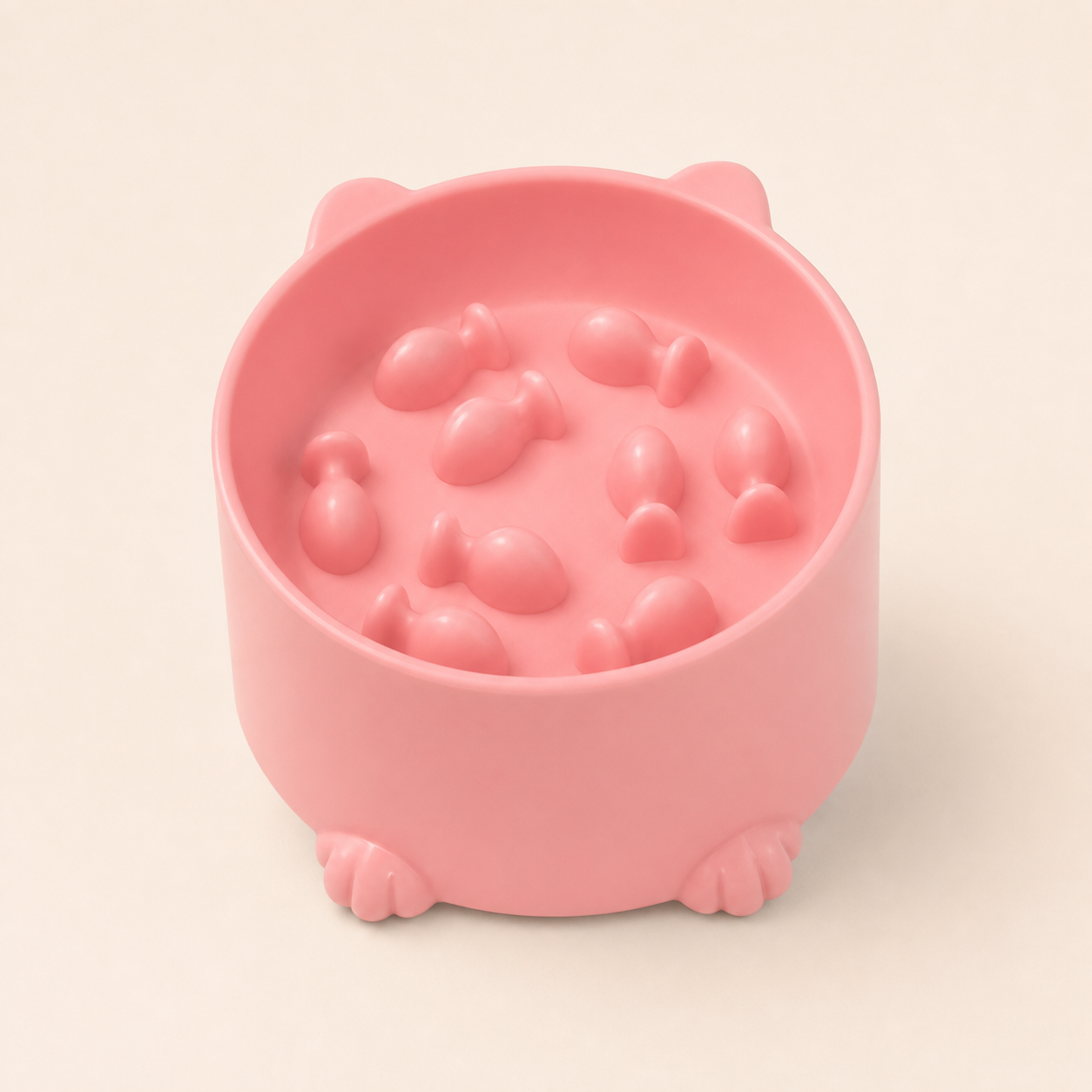 Petite gamelle patte pour chat – 3 coloris — Rose