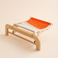 Hamac en bois gris et orange