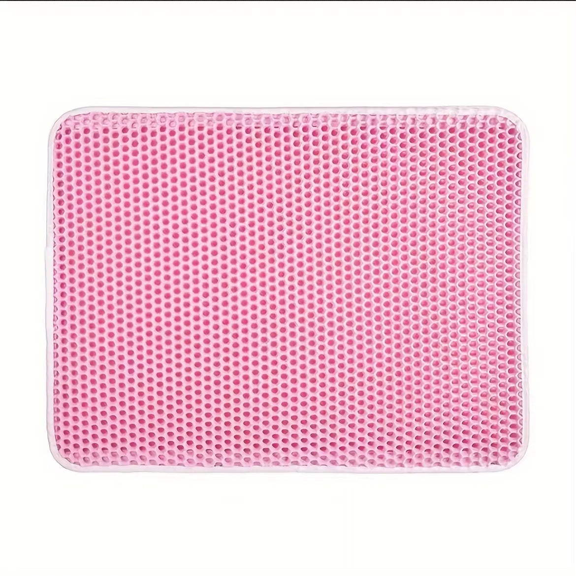 Tapis de litière double couche rose