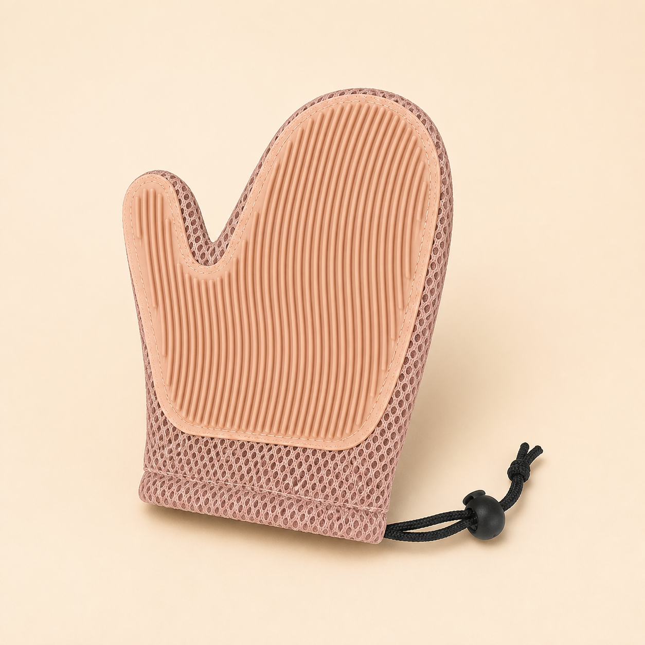 Gant de toilettage rose