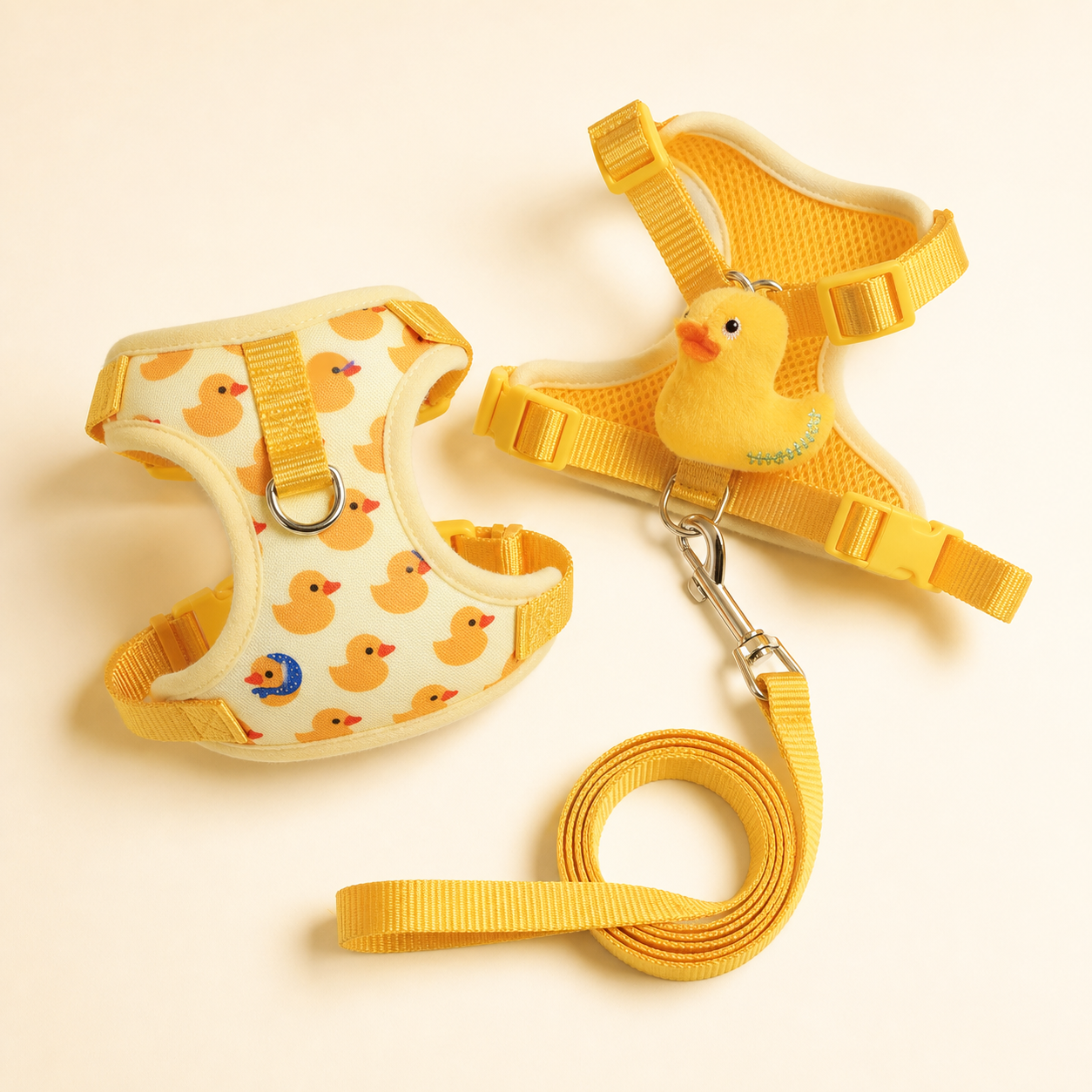 Harnais canard avec laisse pour chat – 2 coloris — Jaune