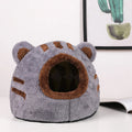 Niche tête d’ours grise pour chat