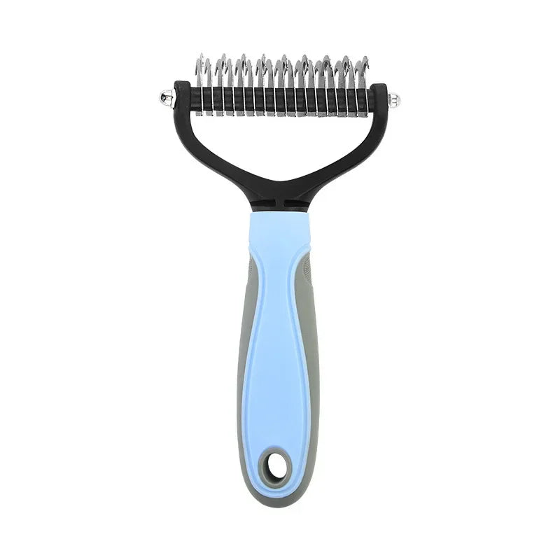 Peigne démêloir bleu à 17 dents
