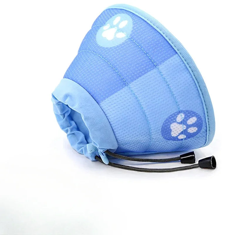 Collerette souple bleue taille L