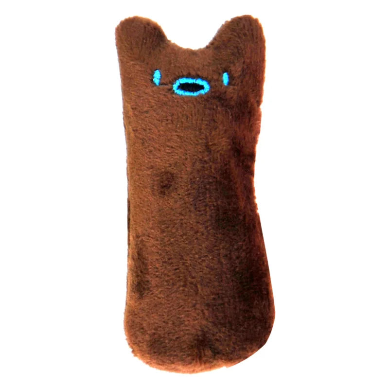 Coussin à la cataire en peluche pour chat – 5 coloris — Brun